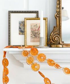 Enchanting Citrus Garland Dried Orange Slices for Festive Decor and Aromatherapy