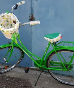 Premium Wicker Basket and Saddle Cover Set Protect Your Bike in Style