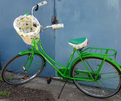 Premium Wicker Basket and Saddle Cover Set Protect Your Bike in Style