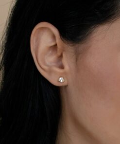 Sparkling Trillion Cut Diamond Stud Earrings Minimalist Elegance for Everyday Glamour