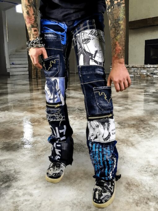 Custom Anime Manga Harajuku Kawaii Japanese Retro Rock Cosplay Crust Festival Grunge Vegan Cyber