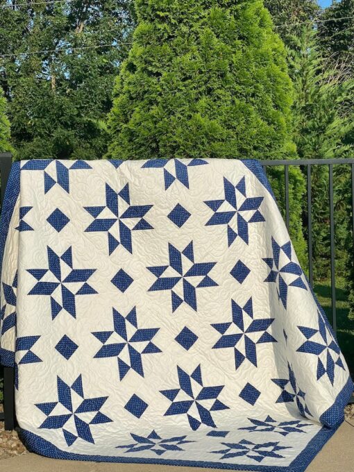 Sarah's Choice Bespoke Star Quilts in Your Desired Hues and Dimensions