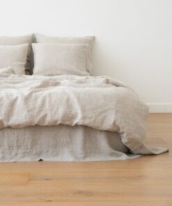 Luxurious Washed Linen Duvet Cover Pure European Linen, Button Closure, Multiple Sizes and Colors