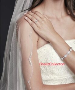 Exquisite Scallop Edge Beaded Wedding Veil A Symphony of Elegance for Your Special Day