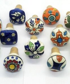 Handcrafted Ceramic Wine Bottle Stoppers A Touch of Art for Your Bottles