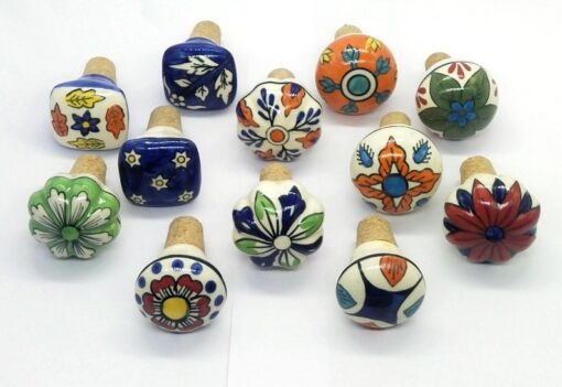 Handcrafted Ceramic Wine Bottle Stoppers A Touch of Art for Your Bottles