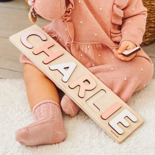 Personalized Wooden Name Puzzle A Cherished Gift for Little Explorers