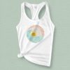 Sunset Surf Vibes Barrel Wave Graphic Tank Top for Summer Adventures