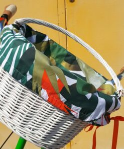 Tropical Bicycle Basket A Vibrant Oasis for Your Ride