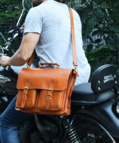 Personalized Leather Messenger Bag The Perfect Gift for the Modern Man