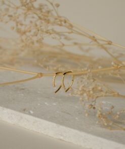 Pave Diamond Threader Earrings Elevate Your Earring Collection with Minimalist Elegance
