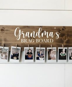 Personalized Brag Board Capture Cherished Memories for Grandparents and Moms