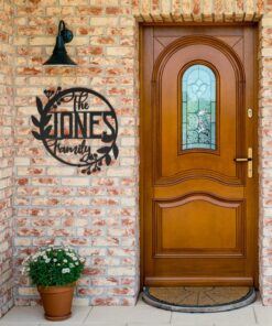 Personalized Family Name Welcome Sign A Timeless Keepsake for Your Home