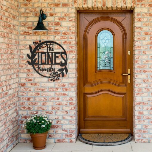 Personalized Family Name Welcome Sign A Timeless Keepsake for Your Home