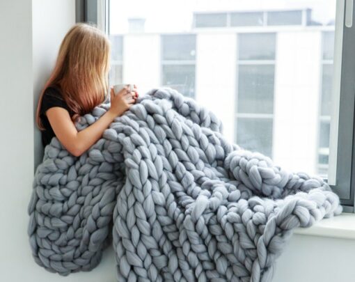 Cozy Chunky Knit Blanket The Ultimate Comfort and Style for Your Home