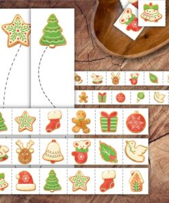 Gingerbread Cookie Scissor Strips Fun and Educational Preschool Scissor Practice