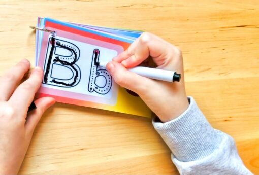 Engaging and Educational German Alphabet Tracing Cards, Painting, and Swing Exercise Templates for Preschoolers