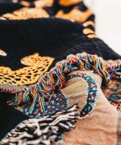 Unleash the Untamed Elegance Luxurious Leopard Throw for a Wildly Chic Home
