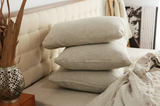 Luxurious Linen Pillowcases Natural Comfort for a Restful Night's Sleep