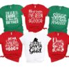 Festive Family Christmas Shirts Spread Holiday Cheer with "Dear Santa" Squad Tees