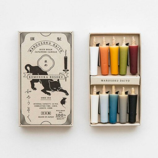 Illuminate Your Home with Serenity 10 Handcrafted Japanese Rice Wax Candles