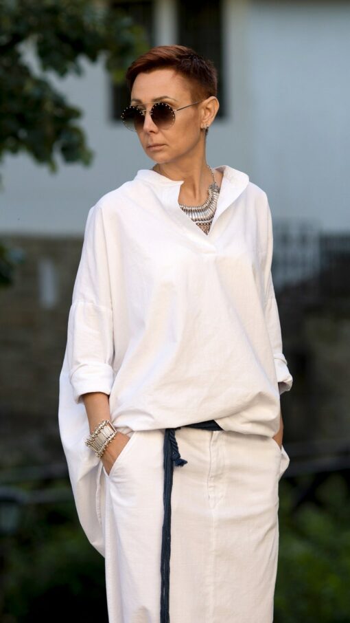 Breezy Linen Sanctuary Oversized Blouse, Tunic, and Shirt Dress for Effortless Style