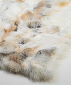 Luxurious Real Golden Fox Fur Blanket Indulge in Unparalleled Warmth and Elegance