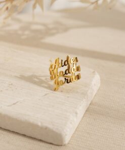Personalized Triple Name Ring A Timeless Treasure for Loved Ones