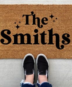 Personalized Retro Doormat Step Back in Time with a Nostalgic Welcome