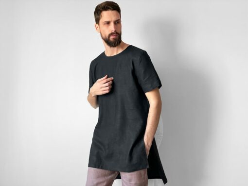 Stylish and Comfortable Maxi Men's Linen Tunic for a Perfect Gift