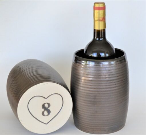 Personalized Bronze Pottery Wine Chiller A Timeless Anniversary Gift
