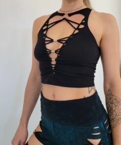 Lucid Braided Crop Tank Unleash Your Inner Goddess with Festival Flair