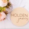 Personalized Engraved Baby Name Sign Capture Precious Moments with a Modern Birth Announcement