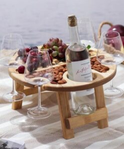 Personalized Wine Picnic Table The Perfect Gift for Wine Lovers and Outdoor Entertaining