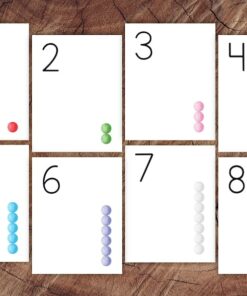 Number Cards 1-20 Learn to Count with Fun and Engaging Educational Flashcards