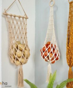 Macrame Potato Tomato Bag Hang Your Fruits and Veggies in Style