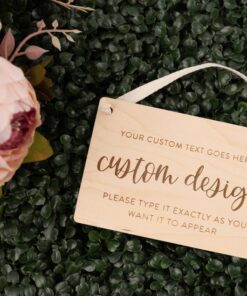 Personalized Wooden Door Sign Enhance Your Home's Entrance with Custom Messages