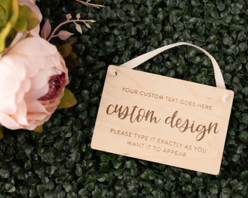 Personalized Wooden Door Sign Enhance Your Home's Entrance with Custom Messages