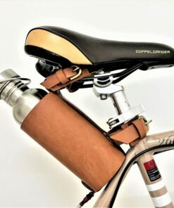 Premium Leather Bike Bottle Holder Secure Hydration for Your Rides