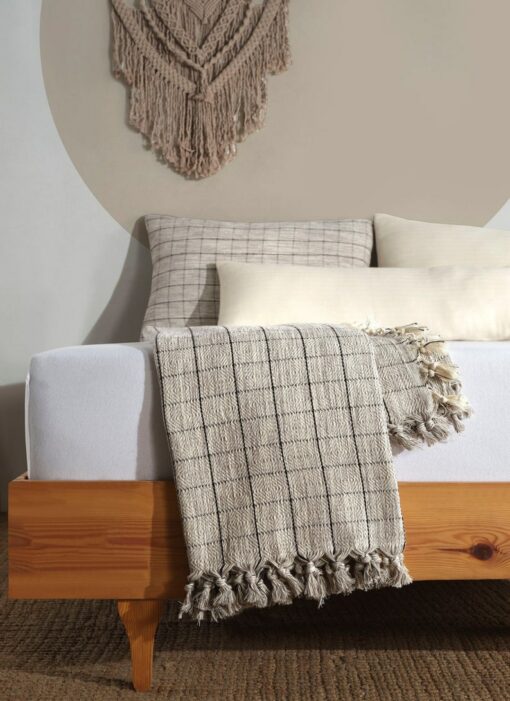 Bohemian Rhapsody Oversized Turkish Cotton Bedspread, Boho Throw Blanket, Farmhouse Bed Cover
