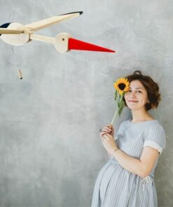 Eco-Friendly Stork Nursery Mobile A Cherished Gift for New Parents
