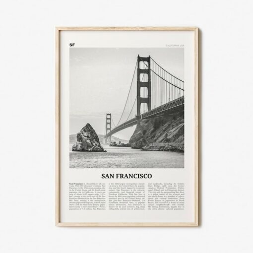 San Francisco A Timeless Black and White Masterpiece - Capturing the Golden Gate's Enduring Charm