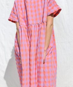 Breezy Seersucker Maxi Dress SILVINA by OFFON CLOTHING