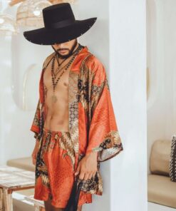 Luxurious Silk Kimono Robe and Boxer Set The Perfect Christmas Gift for Him