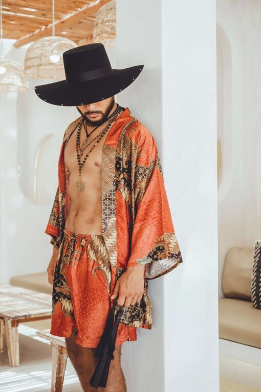 Luxurious Silk Kimono Robe and Boxer Set The Perfect Christmas Gift for Him