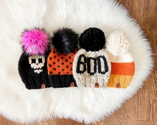 Cozy Halloween Knit Hats Spooky Skulls, Autumn Vibes, and Chunky Warmth for All Ages