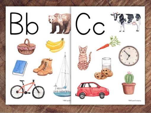 Preschool Alphabet Letter Sounds Poster Set Interactive Learning for Little Explorers