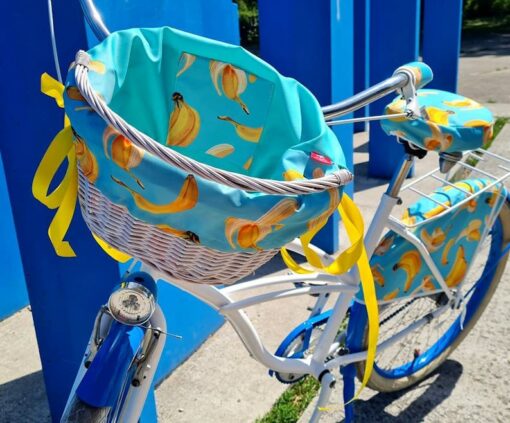 Carry Your Essentials in Style BANANAS Bike Basket with Removable Insert