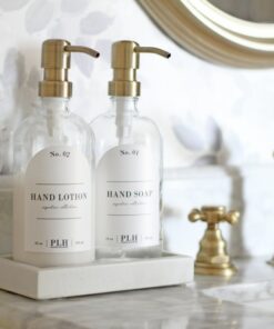 Crystal Clear Hand Soap Dispenser Elevate Your Bathroom and Kitchen Hygiene