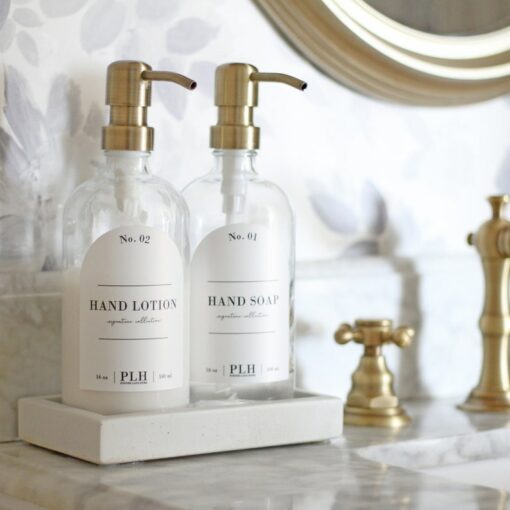 Crystal Clear Hand Soap Dispenser Elevate Your Bathroom and Kitchen Hygiene